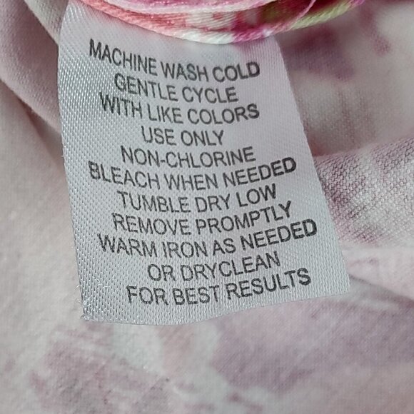 Sunny Leigh Women's Pink, White, Smocked Long Sleeve Cotton Blend Blazer Size 10 - Picture 12 of 12